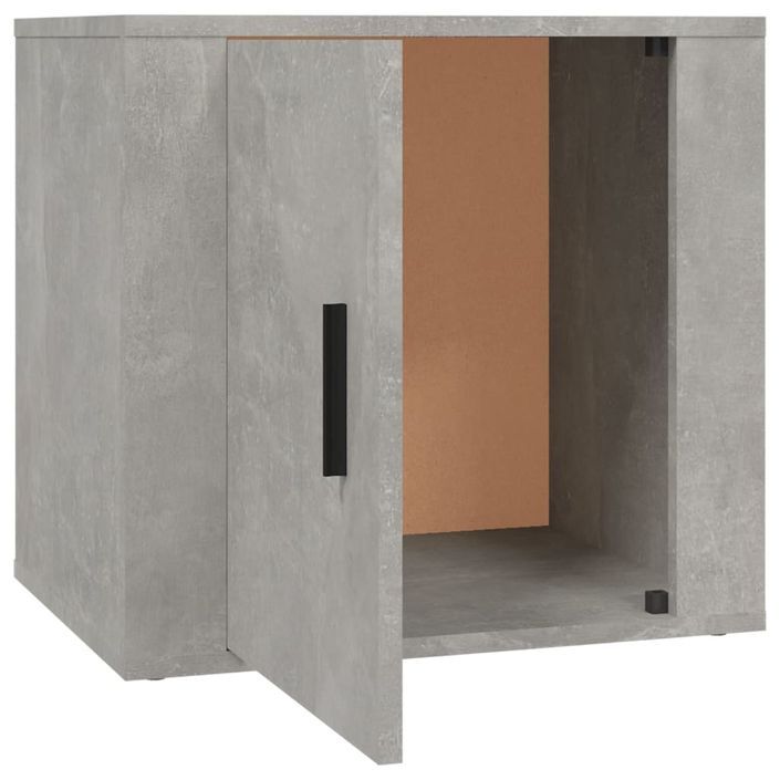 Table de chevet Gris béton 50x39x47 cm - Photo n°7