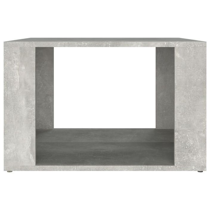 Table de chevet Gris béton 57x55x36 cm Bois d'ingénierie - Photo n°5