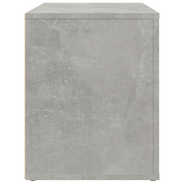 Table de chevet Gris béton 60x36x45 cm Bois d'ingénierie - Photo n°8