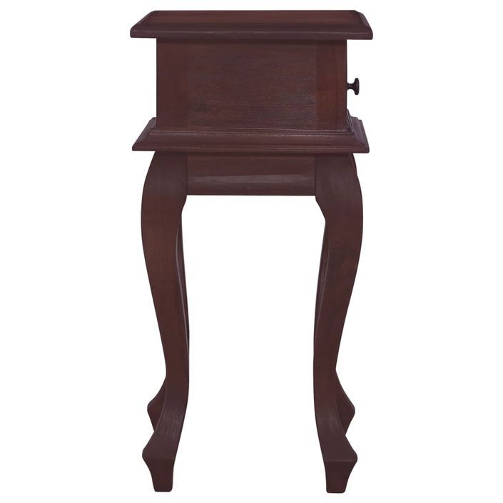 Table de chevet Marron classique 35x30x60 cm Bois d'acajou - Photo n°4