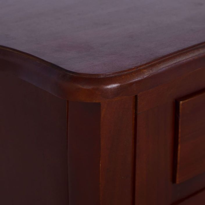 Table de chevet Marron classique 60x30x60 cm Bois d'acajou - Photo n°7