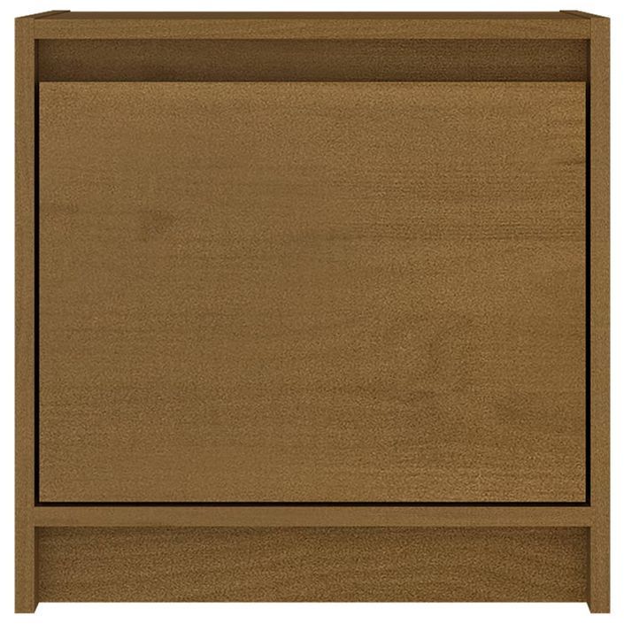 Table de chevet Marron miel 40x30,5x40 cm Bois de pin massif 2 - Photo n°5