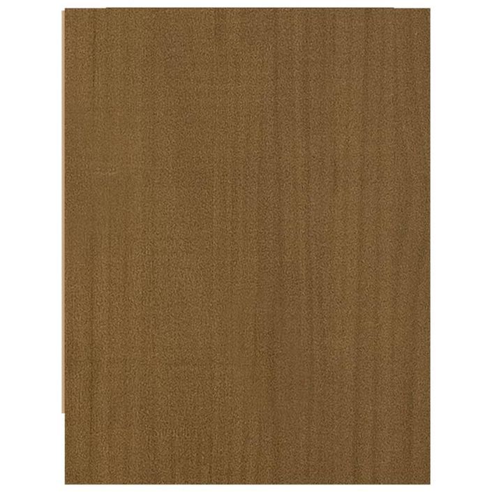 Table de chevet Marron miel 40x30,5x40 cm Bois de pin massif 2 - Photo n°6