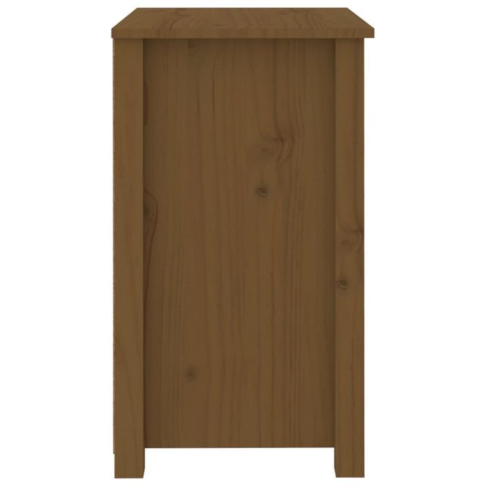 Table de chevet Marron miel 50x35x61,5 cm Bois de pin massif - Photo n°4