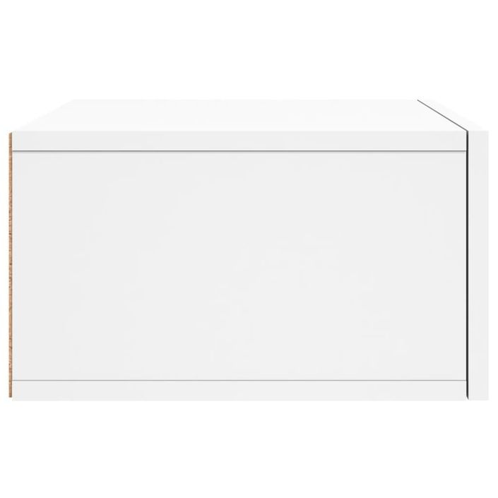 Table de chevet murale blanc 35x35x20 cm - Photo n°7