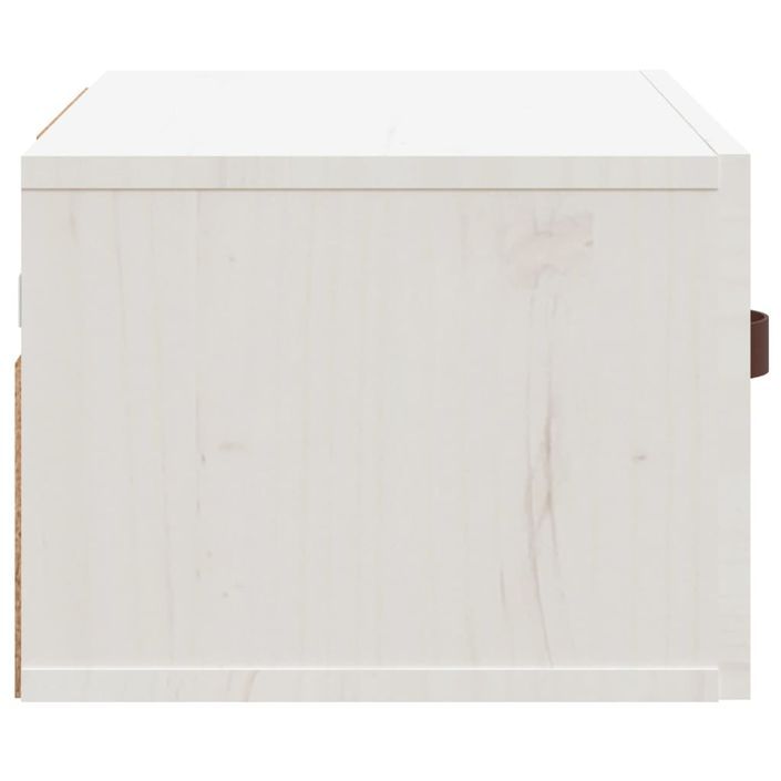 Table de chevet murale Blanc 40x29,5x22 cm - Photo n°6