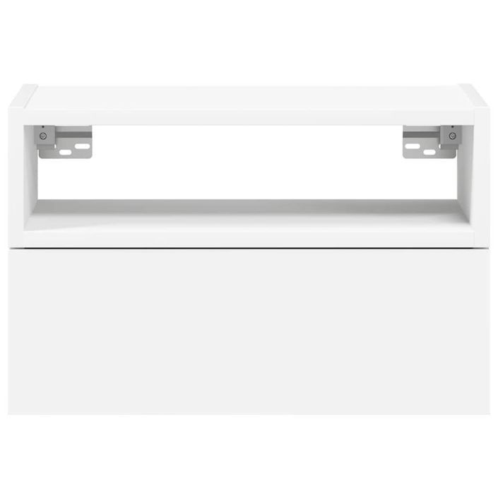 Table de chevet murale blanc 45x26x28,5 cm - Photo n°4