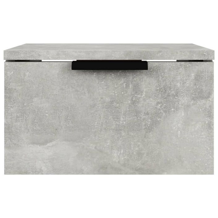 Table de chevet murale Gris béton 34x30x20 cm - Photo n°3