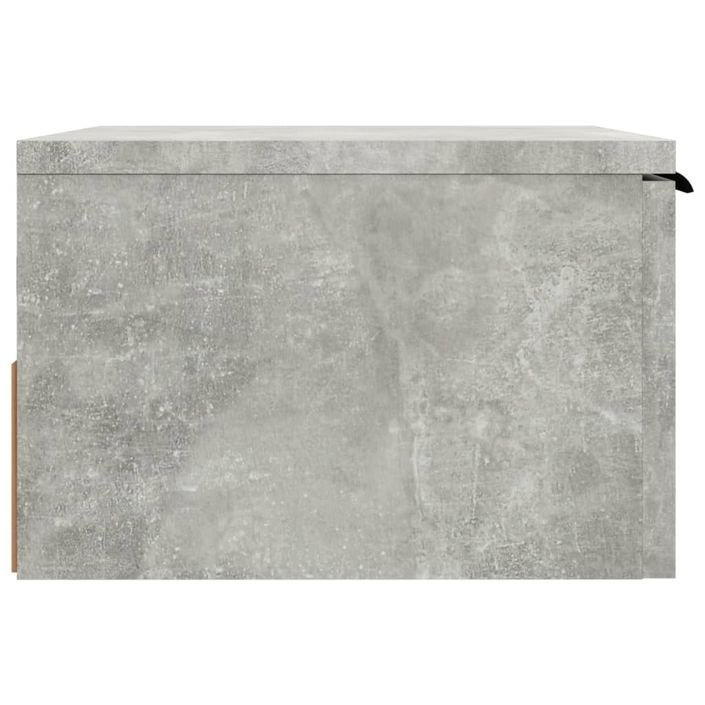 Table de chevet murale Gris béton 34x30x20 cm - Photo n°4