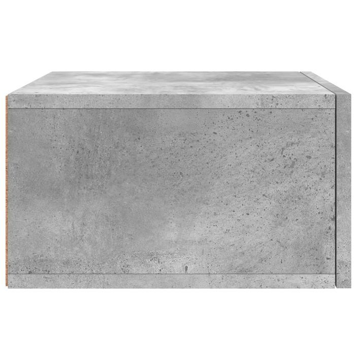 Table de chevet murale gris béton 35x35x20 cm - Photo n°7