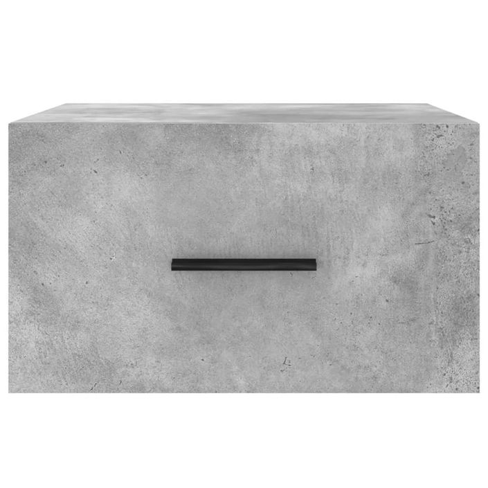 Table de chevet murale gris béton 35x35x20 cm - Photo n°5