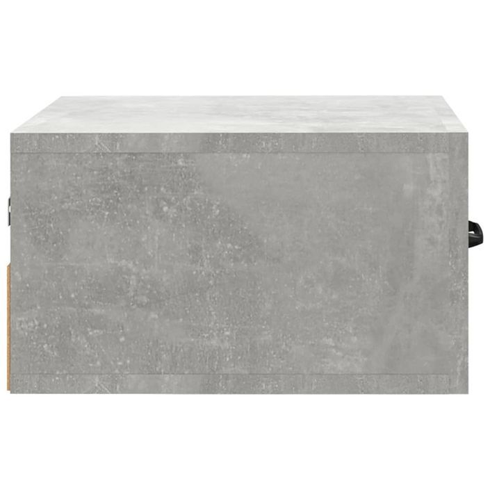 Table de chevet murale Gris béton 35x35x20 cm - Photo n°7