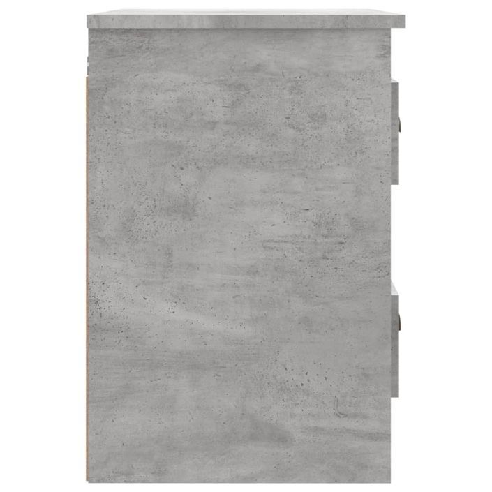Table de chevet murale gris béton 41,5x36x53 cm - Photo n°8