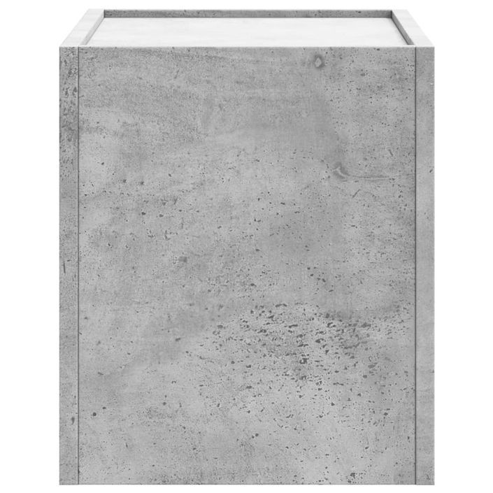 Table de chevet murale gris béton 45x30x35 cm - Photo n°5