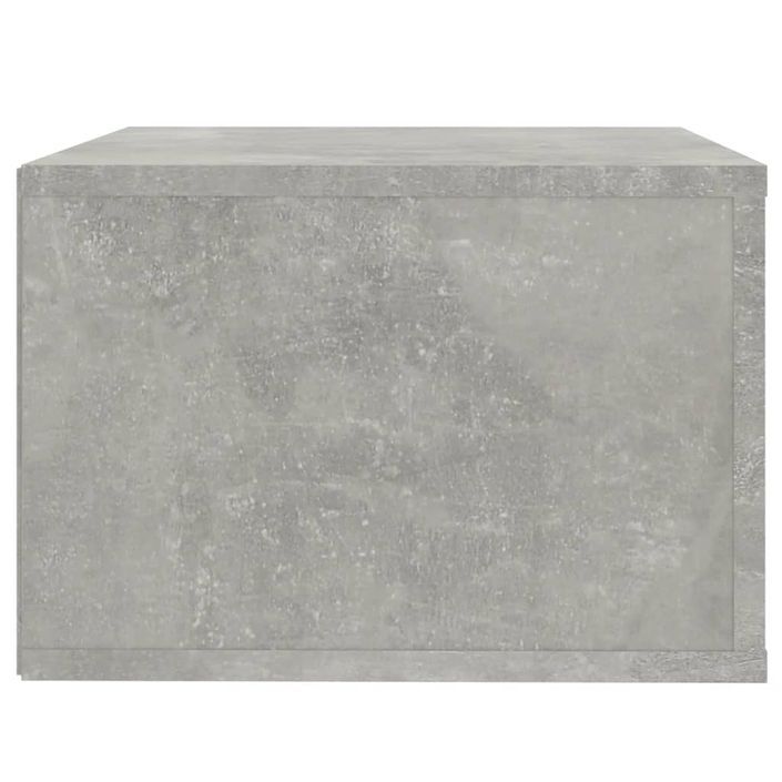 Table de chevet murale Gris béton 50x36x25 cm - Photo n°8