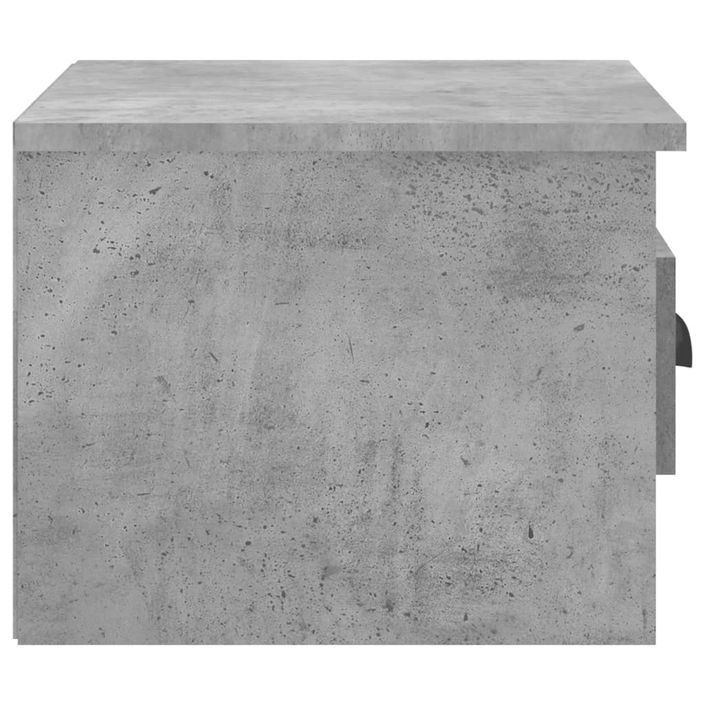 Table de chevet murale gris béton 50x36x40 cm - Photo n°7