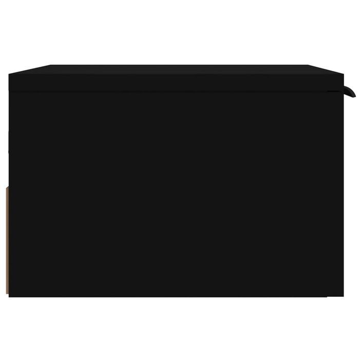 Table de chevet murale noir 34x30x20 cm - Photo n°8