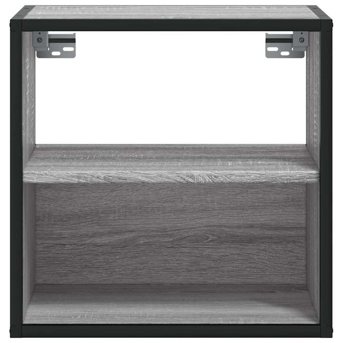 Table de chevet murale sonoma gris 40x31x39,5 cm - Photo n°5