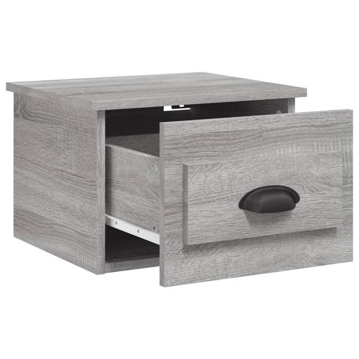 Table de chevet murale sonoma gris 41,5x36x28 cm - Photo n°5