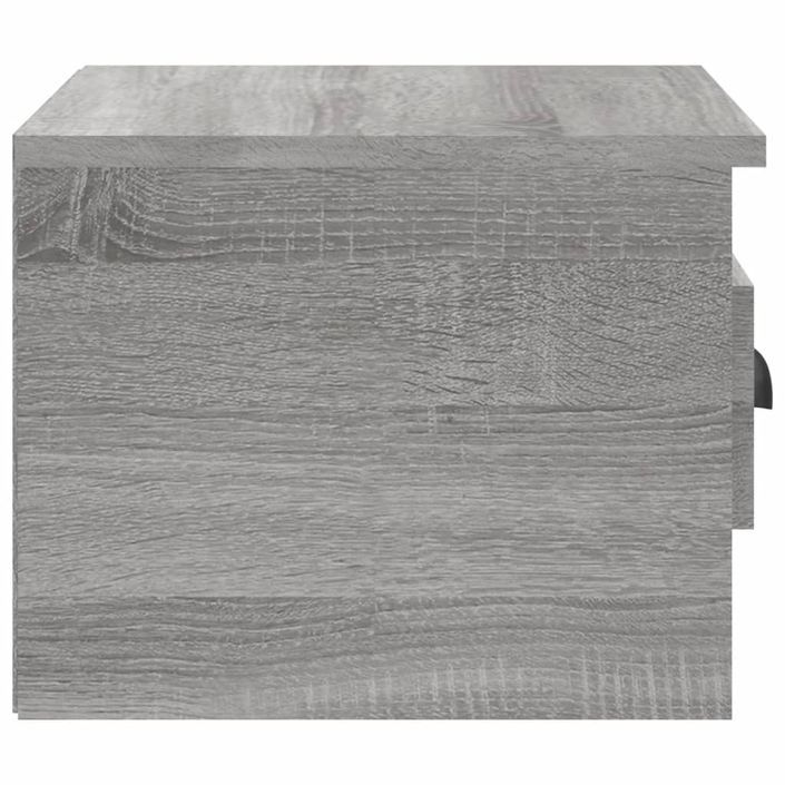 Table de chevet murale sonoma gris 41,5x36x28 cm - Photo n°7