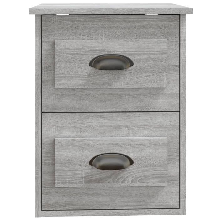 Table de chevet murale sonoma gris 41,5x36x53 cm - Photo n°7