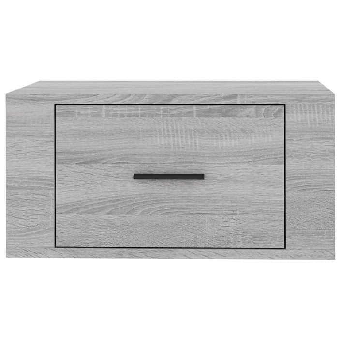 Table de chevet murale Sonoma gris 50x36x25 cm - Photo n°7