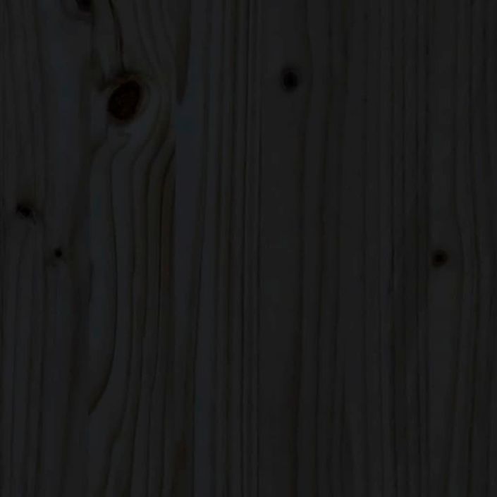 Table de chevet Noir 40x34x45 cm Bois de pin massif - Photo n°8