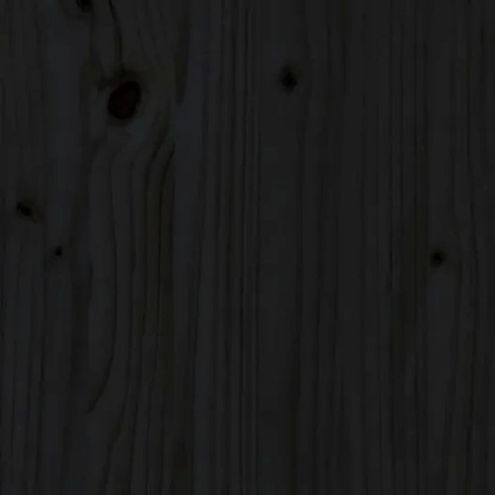Table de chevet Noir 40x35x50 cm Bois de pin solide - Photo n°8