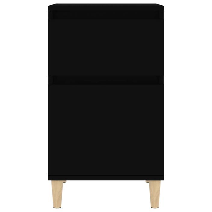 Table de chevet noir 40x35x70 cm - Photo n°6