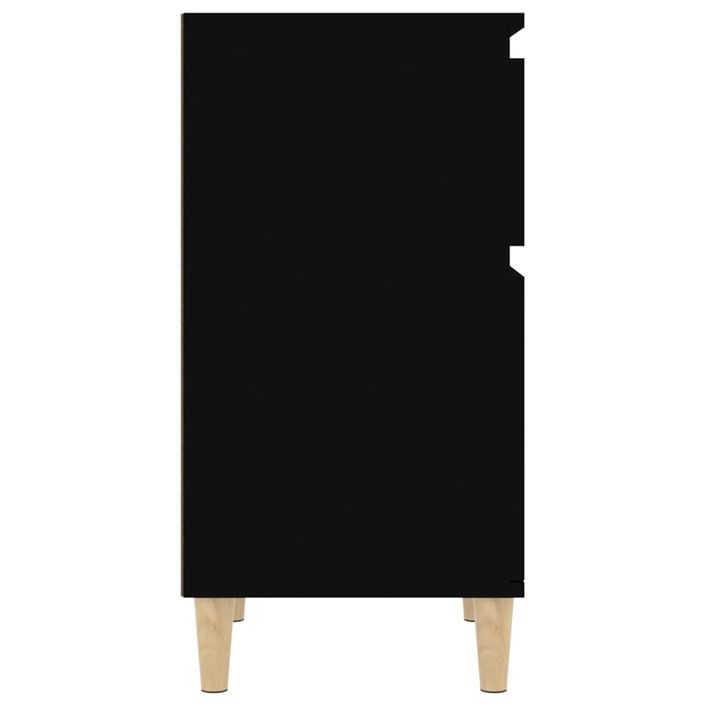 Table de chevet noir 40x35x70 cm - Photo n°7