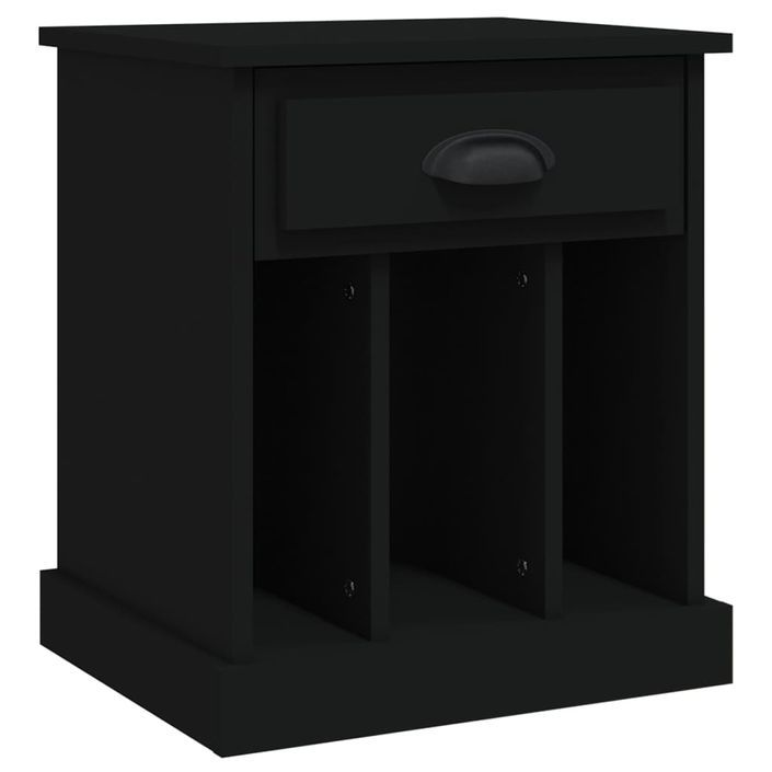 Table de chevet noir 43x36x50 cm - Photo n°2