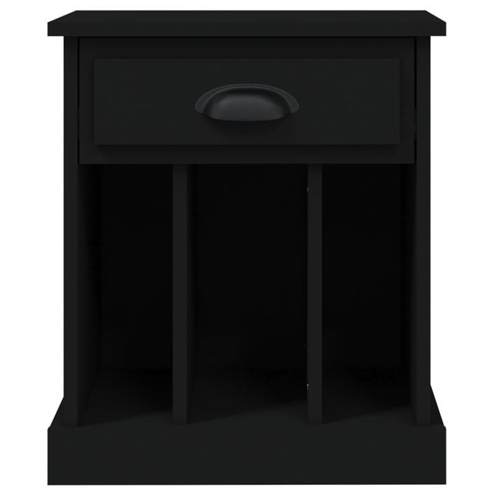 Table de chevet noir 43x36x50 cm - Photo n°7