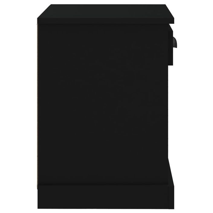 Table de chevet noir 43x36x50 cm - Photo n°8