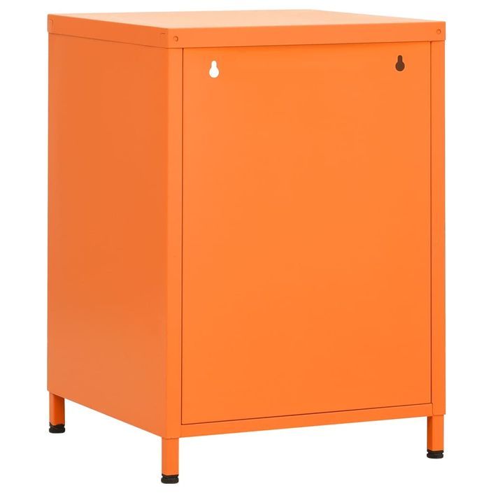 Table de chevet Orange 35x35x51 cm Acier - Photo n°5