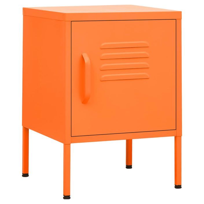 Table de chevet Orange 35x35x51 cm Acier 2 - Photo n°1