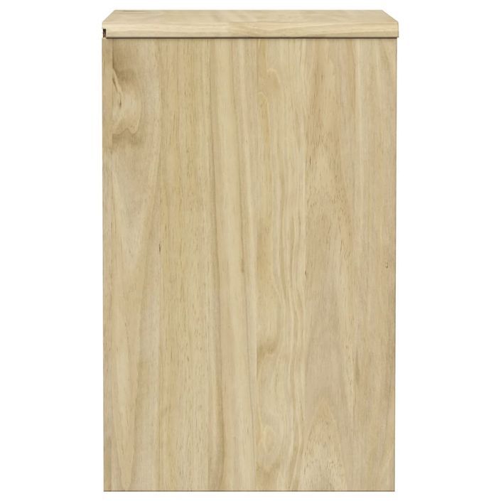 Table de chevet SAUDA chêne 44x35x56 cm bois de pin massif - Photo n°5