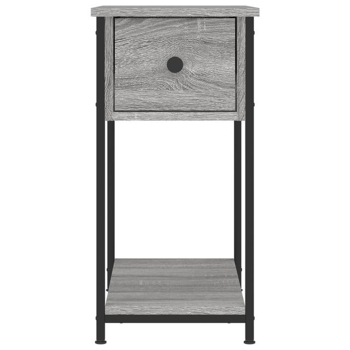 Table de chevet sonoma gris 30x60x60 cm bois d'ingénierie - Photo n°5