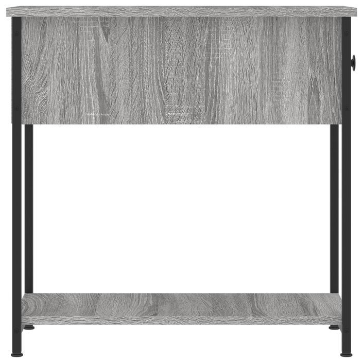 Table de chevet sonoma gris 30x60x60 cm bois d'ingénierie - Photo n°7