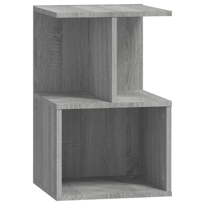 Table de chevet Sonoma gris 35x35x55 cm Bois d'ingénierie - Photo n°2