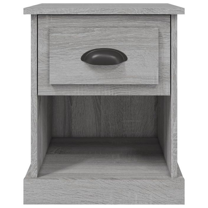 Table de chevet sonoma gris 39x39x47,5 cm bois d'ingénierie - Photo n°7