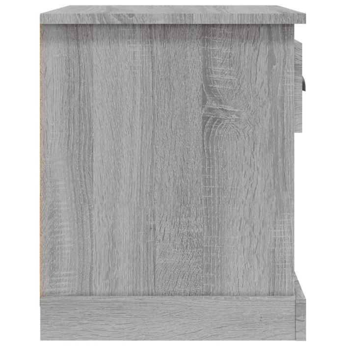 Table de chevet sonoma gris 39x39x47,5 cm bois d'ingénierie - Photo n°8