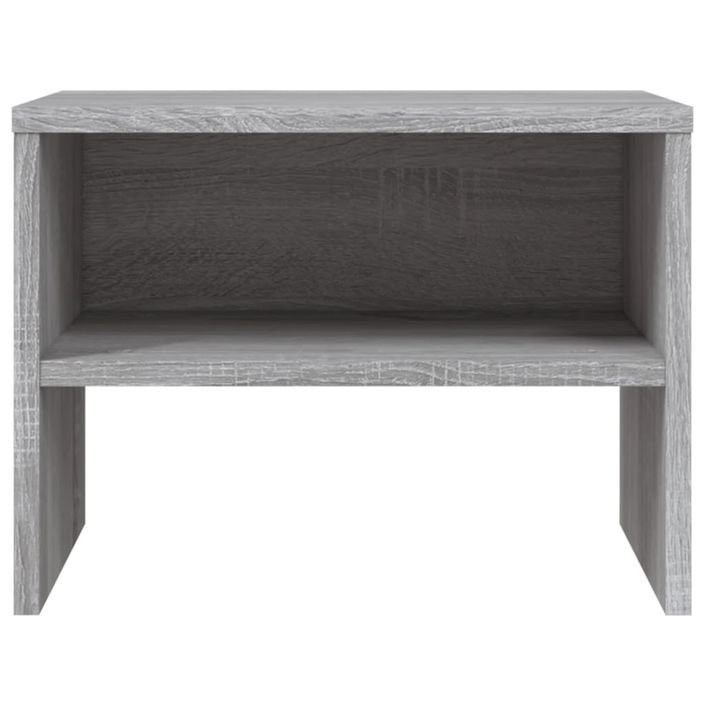 Table de chevet Sonoma gris 40x30x30 cm Bois d'ingénierie - Photo n°4