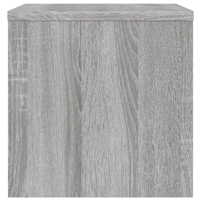 Table de chevet Sonoma gris 40x30x30 cm Bois d'ingénierie - Photo n°5