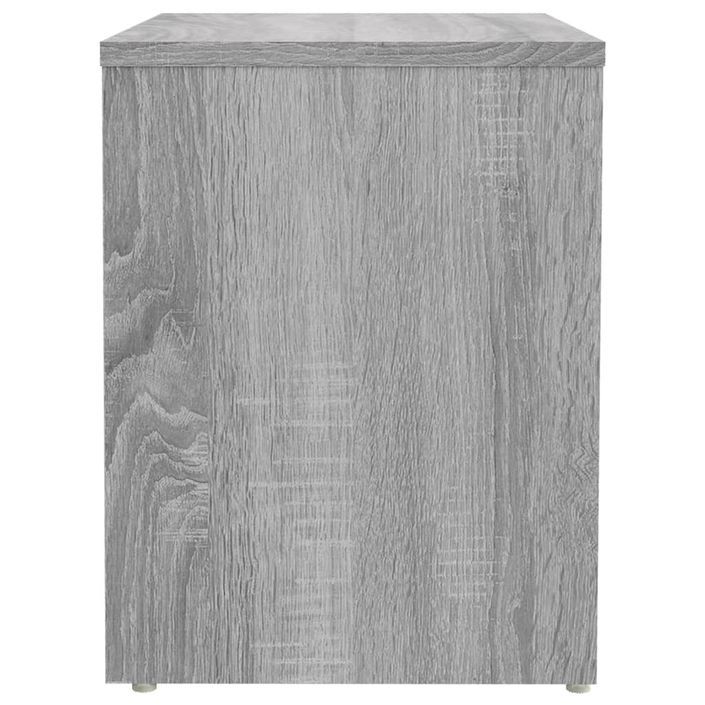 Table de chevet Sonoma gris 40x30x40 cm Bois d'ingénierie - Photo n°4