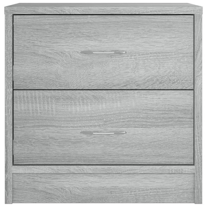 Table de chevet sonoma gris 40x30x40 cm bois d'ingénierie - Photo n°4