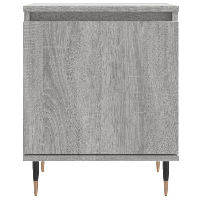 Table de chevet sonoma gris 40x30x50 cm bois d'ingénierie - Photo n°5