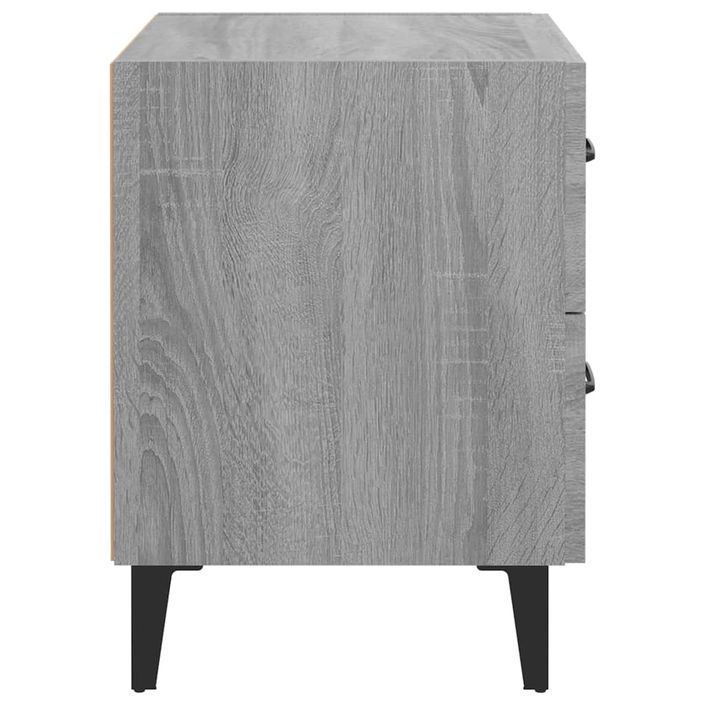 Table de chevet Sonoma gris 40x35x47,5 cm - Photo n°6