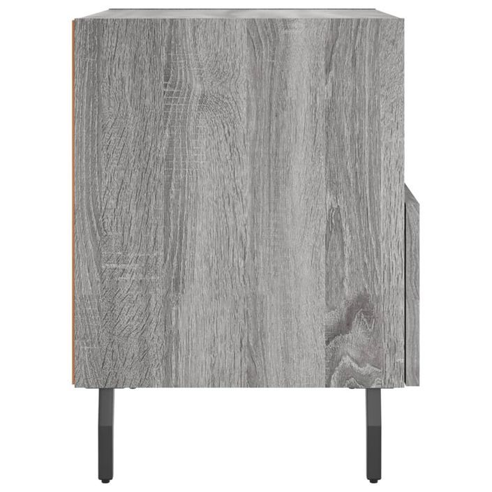 Table de chevet sonoma gris 40x35x47,5 cm bois d’ingénierie - Photo n°5