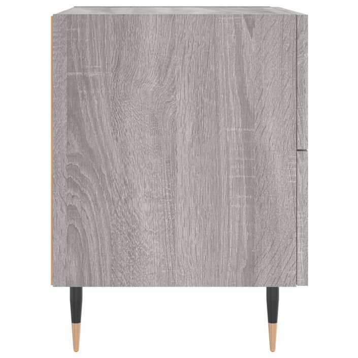 Table de chevet sonoma gris 40x35x47,5 cm bois d’ingénierie - Photo n°7