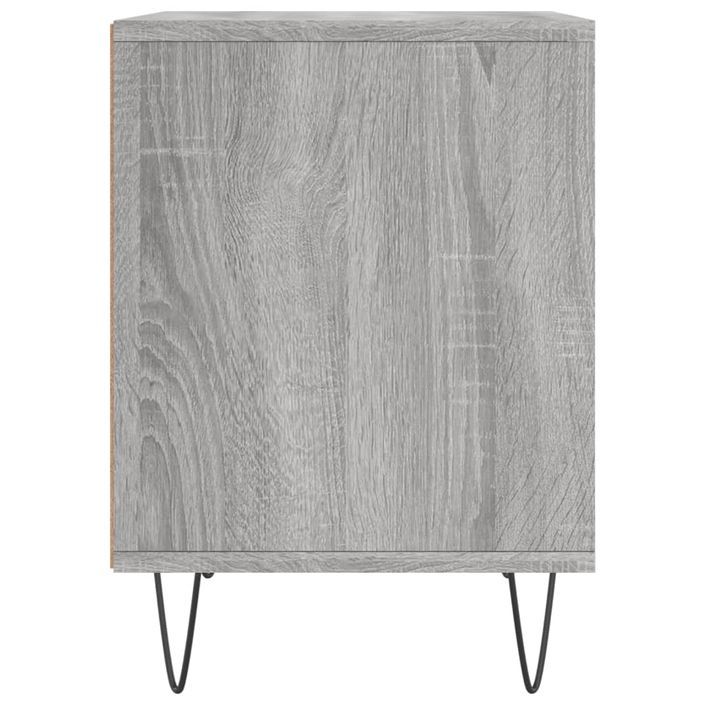 Table de chevet sonoma gris 40x35x50 cm bois d’ingénierie - Photo n°5